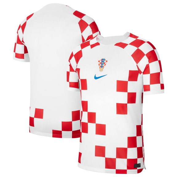 Youth Nike White Croatia National Team 2022/23 Home Replica Jersey