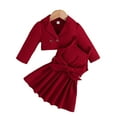 thumbnail image 2 of KYAIGUO 6M-4T Ensemble de Printemps pour Bébés Filles Robe et Cardigan 2 Pcs Robe Sans Manches d'Automne pour Tout-Petits Tenue de Jeu Jupe Cardigan, 2 of 9