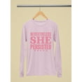 thumbnail image 3 of She Persisted Feminist Tee Long Sleeve Women's, 3 of 4
