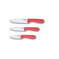 thumbnail image 3 of CERAMIC KNIFE: Red soft touch handle; White Ceramic Blade ... 3" Blade, 3 of 4
