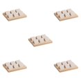 thumbnail image 1 of kurtrusly Wood Earring Card Holder w/ Tray Jewelry Display for Accessory 6 Pair Cream 5Set, 1 of 6