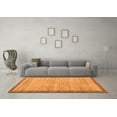 thumbnail image 3 of Ahgly Company Indoor Round Abstract Orange Modern Area Rugs, 4' Round, 3 of 4
