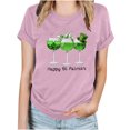 thumbnail image 2 of Pntutb T-Shirts à Manches Courtes Grande Taille pour Femmes T-Shirt Décontracté à Col Rond Imprimé pour la Saint-Patrick pour Femmes, 2 of 4
