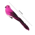 thumbnail image 4 of Artificial Birds Fake Birds Christmas Halloween Pirate Parrots Feathered Figure Decor for Crafts Jungle Garden Home Ornament Decoration, Assorted Colors, 4 of 7