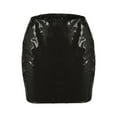 thumbnail image 5 of Riforla 2025 Spring & Summer Sexy High Shine Leather Mini Skirt Women's Fashion Pencil Skirt Skirts for Women Trendy Black L, 5 of 5
