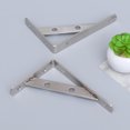 thumbnail image 3 of 2pcs Durable Industrial Wall Shelf Support Bracket Stainless Steel Triangular Bracket with 4 Screws (3x150mm), 3 of 7