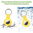 thumbnail image 4 of GHSDFBB 4 Packs Silicon Case Compatible with AirTags Keyring, Portable Protective Compatible with Airtag Holder Keychain Accessories Pet Collar Tracker Cover for Keys-Luggage-Backpack (B), 4 of 7