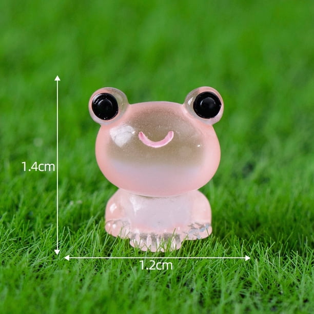 Miniatura luminosa que brilla en la oscuridad Accesorios para jardín de hadas Figuras de animales Microadornos Kit de bricolaje Decoración de resina Patio exterior Jardín