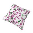 thumbnail image 2 of Rateoe Orchids Flowers Pattern Throw Pillow Cover Premium Pillow Stuffer Sham Square for Decorative Cushion Bed Couch Sofa(Pillow insert not included), 2 of 8
