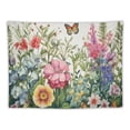 thumbnail image 5 of COMIO Colorful Butterfly Floral Tapestry Vintage Butterfly Flower Plant Printed Wall Tapestry Retro Art Aesthetic Wall Hanging for Bedroom Dorm Living Room 40x30 Inch, 5 of 7