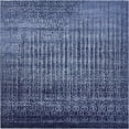 thumbnail image 1 of Unique Loom Tapis de la Collection Del Mar - Design Tonal Inspiré de la Transition Moderne, 8' 0 x 8' 0 Carré, Bleu/bleu Marine, 1 of 2