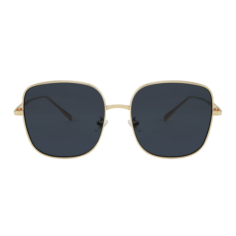 FEISEDY Small Square Polarized Sunglasses for Men and Women