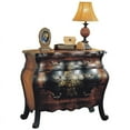 thumbnail image 2 of Acme Furniture Roma Antique Black and Oak 3-Drawer Bombay Chest, 2 of 3