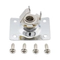 thumbnail image 2 of Chrome Universal Electric Guitar Output Jack Plate Rectangle for Tele Ibanez, 2 of 10