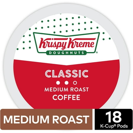 Krispy Kreme Classic Coffee, Keurig K-Cup Pod, Medium Roast, (Best Krispy Kreme Recipe)