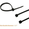 thumbnail image 2 of the Season Essentials Multi-Purpose Zip Ties & Hook and Loop Straps Set, 200 pcs - 4in Black, 2 of 3