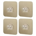 thumbnail image 1 of Shower Caddy Replacement for Wall Mount Racks – Sticker Hooks No Drilling 4 Styles Kitchen and Bathroom Organization Solution 4PCS, 1 of 3