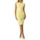 thumbnail image 1 of Vestidos de tubo para mujer INSPIRE CHIC, sin mangas, de oficina, vestido de lápiz de color amarillo L, 1 of 1