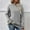 Gray, variant on POROPL Womens Sweatshirts New Winter Fashion Crew Neck Long Sleeve Pullover Tops Loose Fall Sweatshirts