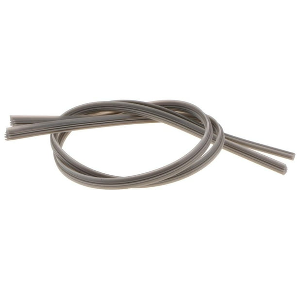 1 Par De Tiras De Limpiaparabrisas De Silicona Sin Soporte Para Coche, 28 ", 710 Mm, Gris