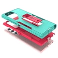 thumbnail image 3 of CoverON For Samsung Galaxy S22 Ultra Case, Military Grade Heavy Duty Full Body Phone Kickstand Cover - Teal, 3 of 9