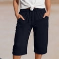 thumbnail image 2 of XAOFW Girl's Knee Length Pants Lightweight Girls Casual Wide Leg Trousers With Pockets And Ties For Everyday Wear Trendy Bottoms 4-5 Years, 2 of 5