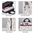 thumbnail image 3 of Yiaed Fall Rabbit Print Lightweight Backpack Travel Backpacks Hiking Daypack for Women Men, 3 of 5