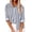 Blue, variant on Womens Striped Shirts Casual Loose Office Work Wear Plus Size Lapel Button Down Long Sleeve Tunic Blouse (XL, Red)