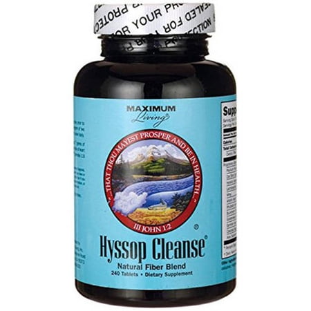 Maximum Living Hyssop Cleanse Tablets, 240 CT