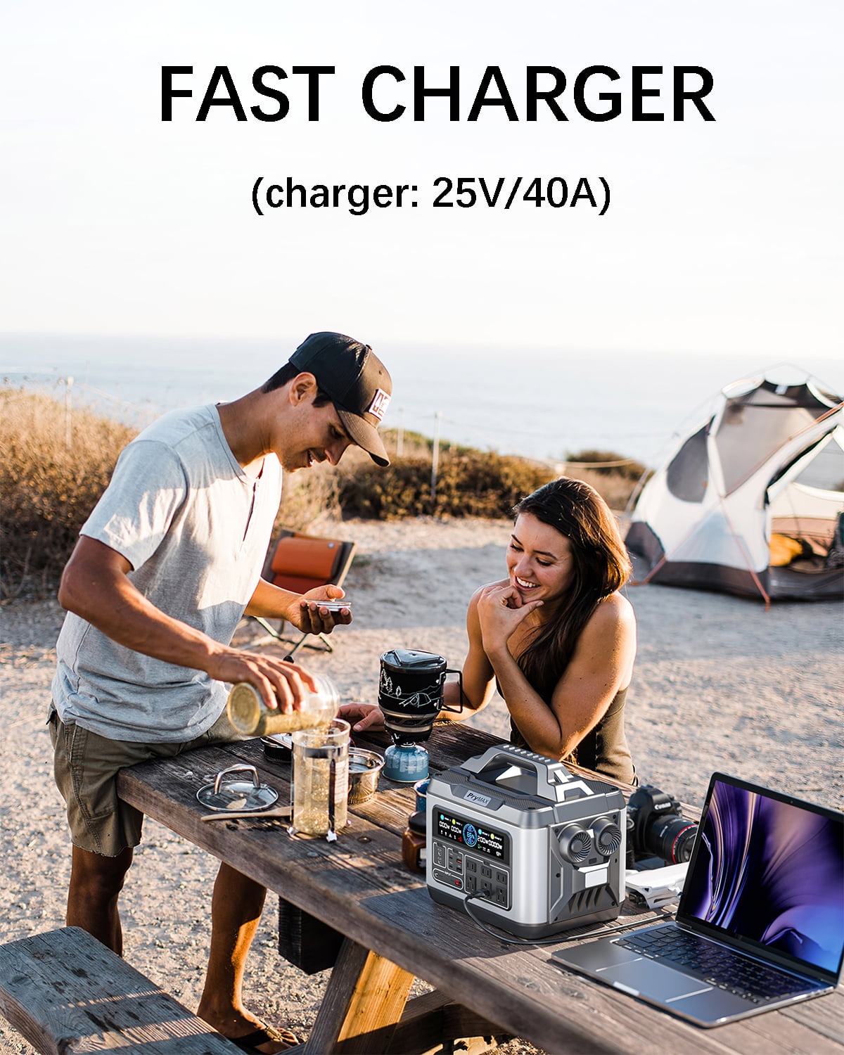 PryMAX Portable Power Station 300W, 296Wh Home Backup Battery AC Outlet,  Solar Generator for Outdoors Camping Travel Hunting Emergency