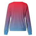 thumbnail image 4 of pbnbp Fall Sweater for Women 2023 Fashion Ombre Tie Dye Long Sleeve Pullover Casual Loose Fit Ribbed Crewneck Sweatshirts, 4 of 4
