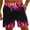 Pink#05, variant on Mens Swim Trunks Fashion Summer Oversized Printed Quarter Pants Beach Shorts Sports Casual Pants