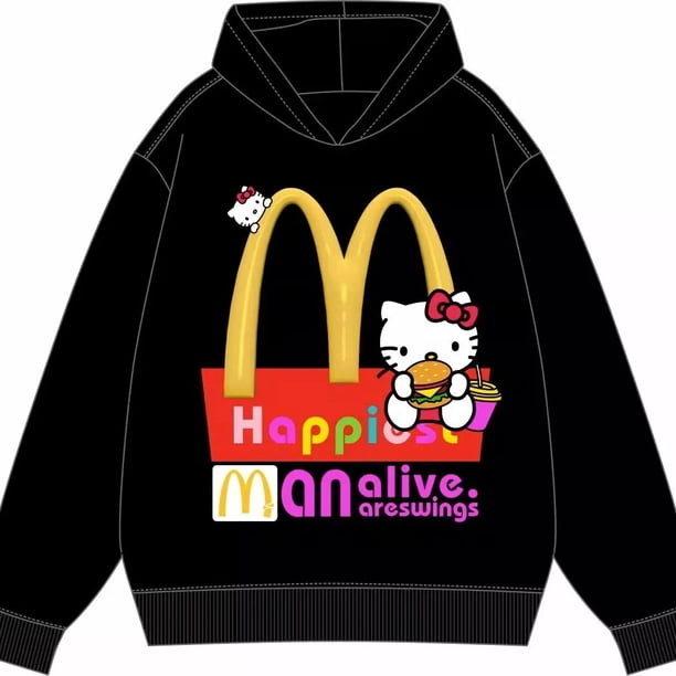 Sanrio-suéter de Hello Kitty con dibujos animados de Anime Y2K, abrigo para pareja de chicas picantes, Top holgado de gran tamaño, Top de Academia de moda coreana, Otoño/Invierno 2023