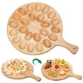 thumbnail image 2 of Bandeja de madera para huevos endiablados, bandeja de madera, soporte para huevos dividido creativo, bandeja para huevos, 2 of 7