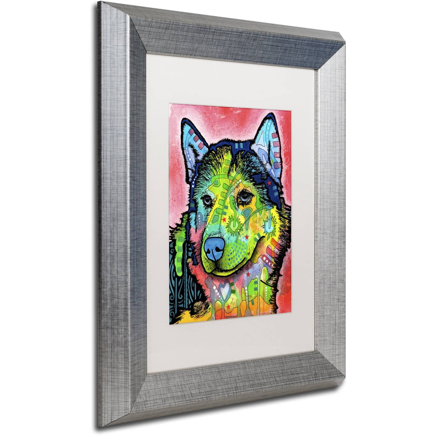 Trademark Fine Art "Siberian Front" Canvas Art by Dean Russo, White Matte, Silver Frame