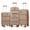 C-Champagne Tan, variant on Gowill 4 Piece Luggage Set 27/23/19/14 inch Hardshell Lightweight Carry-on and Checked Suitcase with Spinner Wheels.Navy Tan