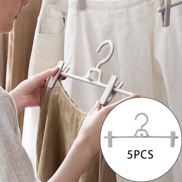 Pantalones Percha pa pantalones adultos Perchas pa ropa mio de ropa de ropa Perchero Clips Ropa interior Gris Baoblaze percha para pantalones