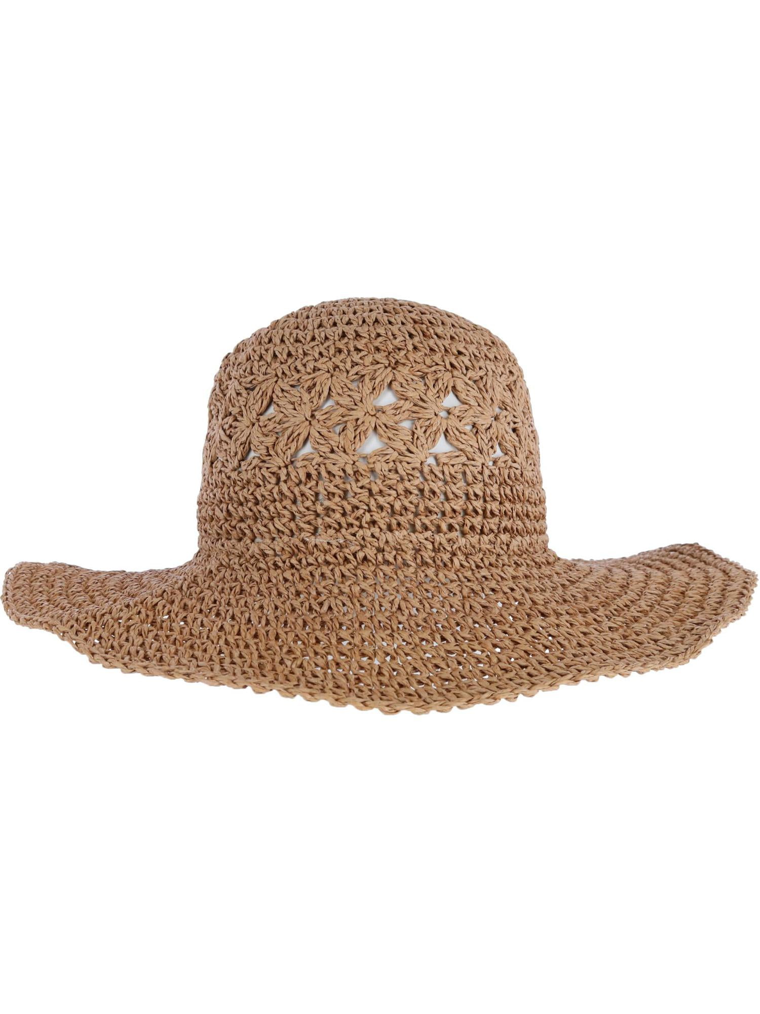 Young Hand Crochet Straw Sun Hat 