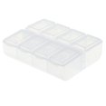 thumbnail image 1 of Paquete de 2- caja de almacenamiento de plástico 8 celdas DIY para tornillos arandelas electrónicas 2 piezas CUTICAT Caja de piezas electrónicas, 1 of 8