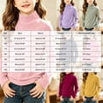 thumbnail image 3 of UAYOTSE Girls Long Sleeve Mock Neck Shirt Solid Color Stretchy Soft Base Layer Underwear Top, 3 of 9