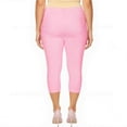 thumbnail image 5 of Couver Women's Ultra Stretch 5 Pocket Capri Jeggings Pull-On Denim Look Pants, Light Pink, X-Large, 1 Pair, 5 of 9
