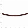 thumbnail image 2 of 925 Sterling Silver 18 Inch Burgundy Leather Necklace Pendant Charm Cord, 2 of 6
