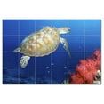 thumbnail image 1 of Turtle Picture Ceramic Tile Mural Kitchen Backsplash Bathroom Shower, 406084-XL6, 1 of 3