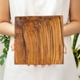 thumbnail image 2 of Rainforest Bowls Square Teak Wood Plate - Medium 2-Pack, 2 of 5