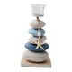 thumbnail image 2 of Candelabro de piedra náutica, pilar de playa, candelabro mediterráneo para el hogar Azul Blanco, 2 of 9