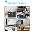 thumbnail image 6 of Deago Makeup Bags Double Layer Large Cosmetic bag Clear Travel Cosmetic Case Toiletry Bag Water-resistant for Women Girls (Blue), 6 of 6