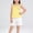 Yellow, variant on Girls Summer Outfit Sets, Sleeveless Fashion Two-piece Casual Tops and Shorts Set Pink Size 7-8 T