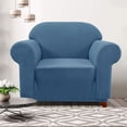 thumbnail image 2 of CHOK 2024 1-Piece Checks Stretch Sofa Cover Slipcover Couch Cover  Chair  Light Gray, 2 of 6