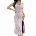 thumbnail image 4 of Sakmal Valentines Womens Moomoo Nightgowns Love Babydoll Sleeveless Lightweight Moomoo Dress Short Heart Print Nightgowns for Women S, 4 of 4