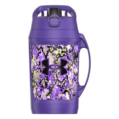 Under Armour Playmaker Jug 64 Oz. Water Bottle, Purple Python